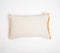 Embroidered Monochrome Skyscrapers Cotton Lumbar Cushion Cover