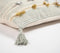 Embroidered Stripes Cushion Cover with Tassels