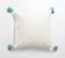 Embroidered Teal Tasseled Cushion Cover
