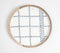 Enameled Checks Mango Wood Appetizer Serving Plate