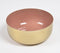 Enamelled Iron Dusty Rose & Beige Serving Bowls (set of 2)