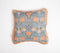 Floral printed & fringed Velvet Cushion Cover