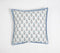 Floral Printed Cotton Cushion Cover with Piped Border, 18 x 18 inches