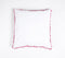 Floral Watercolor Cotton Pom-pom-Lined Cushion Cover