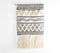 Geometric Fringed Handwoven Cotton & Wool Wall Hanging