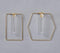 Geometric Glass & Metal Test tube Planter Vases (Set of 2)