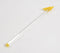 Glass Yellow Chilli Beverage Stirrer