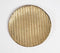 Gold Toned Aluminium Round Serving Plate