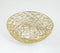 Gold Toned Iron Mesh Wire Fruit Bowl