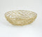 Gold Toned Iron Mesh Wire Fruit Bowl