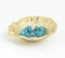 Gold-toned Glossy Aluminium Leaf Tray