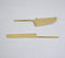 Gold-Toned Stainless Steel Cake Slicer & Knife