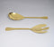 Gold-Toned Stainless Steel Classic Salad Serving Spoons (Set of 2)