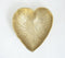 Gold-toned Textured Aluminium Heart Bowl
