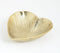 Gold-toned Textured Aluminium Heart Bowl