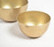 Hand Beaten Gold-toned Aluminium Nut Serving Bowls (set of 2)