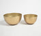 Hand Beaten Gold-toned Aluminium Nut Serving Bowls (set of 2)