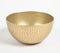Hand Beaten Gold-toned Aluminium Nut Serving Bowls (set of 2)