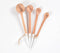 Hand Carved Neem Wood White Measuring Spoons (set of 4)