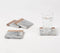 Hand Cut Marble & Wood Coasters (set of 4)
