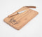 Hand Etched 'Bee Happy' Cutting Board with Leather Strap
