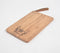 Hand Etched 'Bee Happy' Cutting Board with Leather Strap