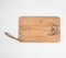 Hand Etched 'Bee Happy' Cutting Board with Leather Strap