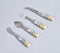 Hand Painted Ceramic & Stainless Steel Botanical Cutlery Set