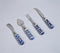 Hand Painted Inky Ceramic & Stainless Steel Cutlery Set