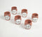 Hand Painted Warli Terracotta Clay Glasses (Set of 6, 175 ml)