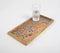 Hand Printed Violets Mango Wood Serving Tray