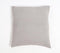 Hand Stitched Cotton & Leather Colorblock Cushion Cover