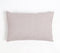 Hand Stitched Cotton & Leather Colorblock Lumbar Cushion Cover, 20 x 14 inches