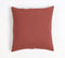 Hand Stitched Leather Solid Cushion Cover, 18 x 18 inches