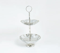 Handcrafted 2-Tier Iron Cake Stand