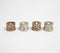 Handcrafted Rustic Clay Tea Light Candle Holders (Set of 4)