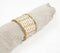 Handmade Cane & Brass Round Napkin Ring (Set of 4)