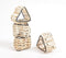 Handmade Cane & Iron Triangular Napkin Ring (Small- Set of 4)