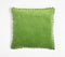 Handmade Cotton Acrylic Pom-pom Lined Cushion Cover, 18 x 18 inches