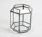 Handmade Iron & Glass Hexagonal Candle Holder