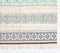 Handwoven & Block Printed Cotton Floral Panel Tasseled Throw