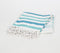 Handwoven Aqua Striped Cotton Throw