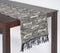 Handwoven Chunky Lines Black Table Runner