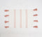Handwoven Cotton Minimal Peach Tasseled Placemats (Set of 4)