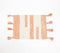 Handwoven Cotton Orange Colorblock Placemats (Set of 4)