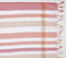 Handwoven Cotton Warm & Cool Striped Bath Towels (Set Of 2)