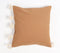 Handwoven Cotton White Braided-Waves Cushion Cover, 18 x 18 inches