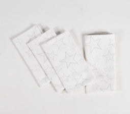 Handwoven Star Printed Napkins (set of 4)