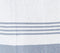 Handwoven Striped Blue Cotton Bath Towel