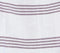 Handwoven Striped Mauve Cotton Bath Towel